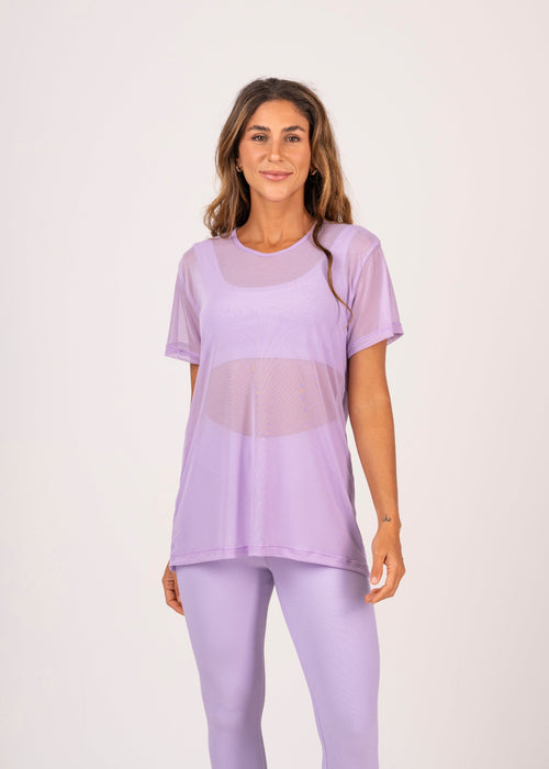 Blusa Tule Lilas