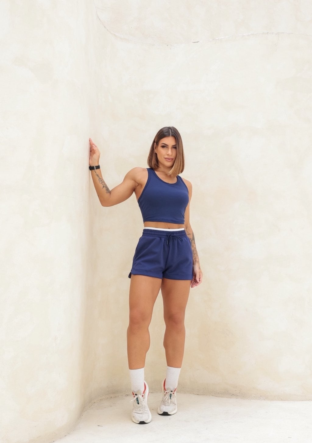 Conjunto Shorts Moletinho Run
