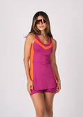 Conjunto Beach Tennis Pink Laranja