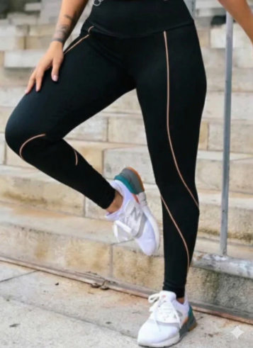 Legging com risca Qualité