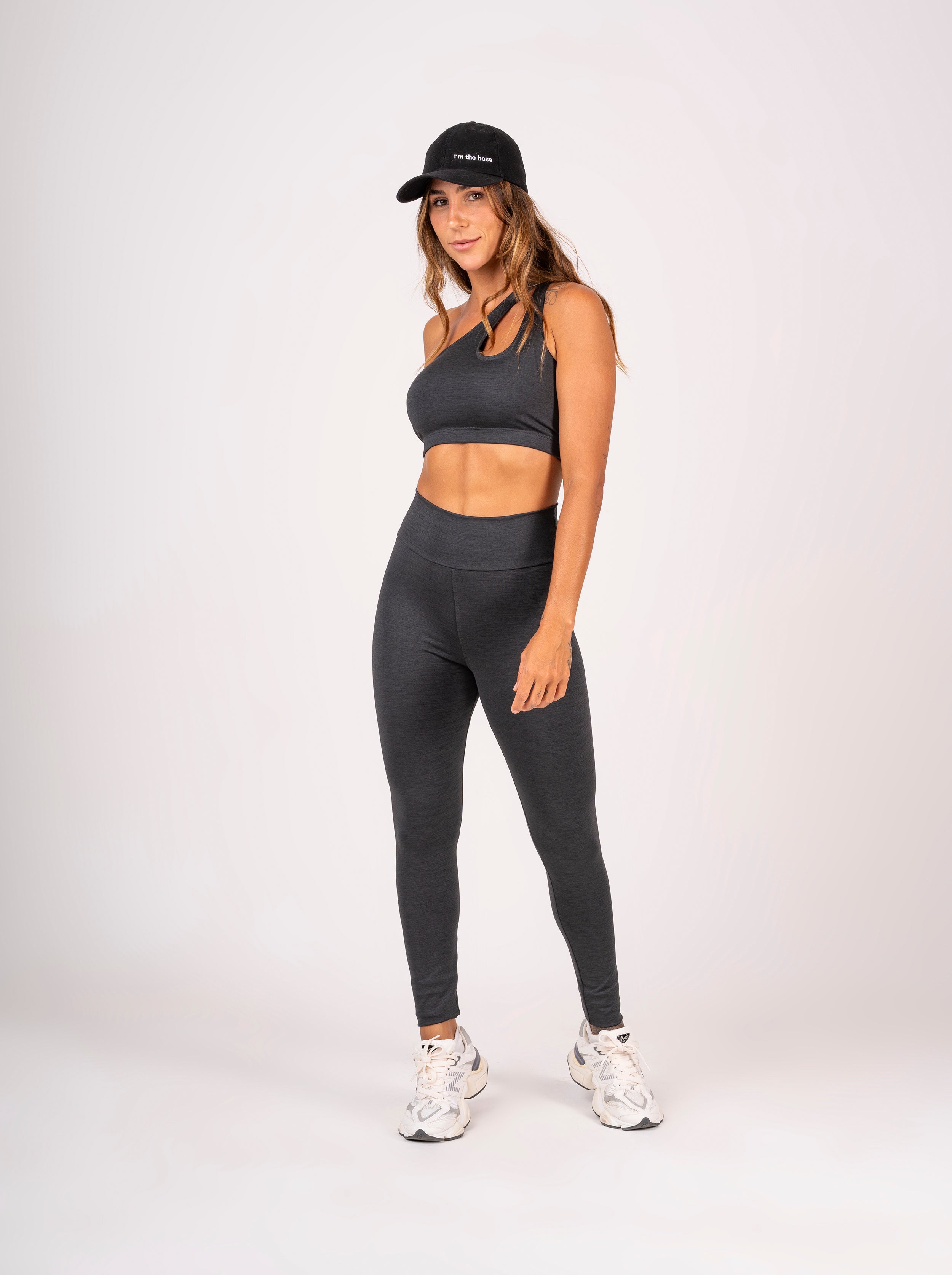 Conjunto Legging e Top  Chumbo