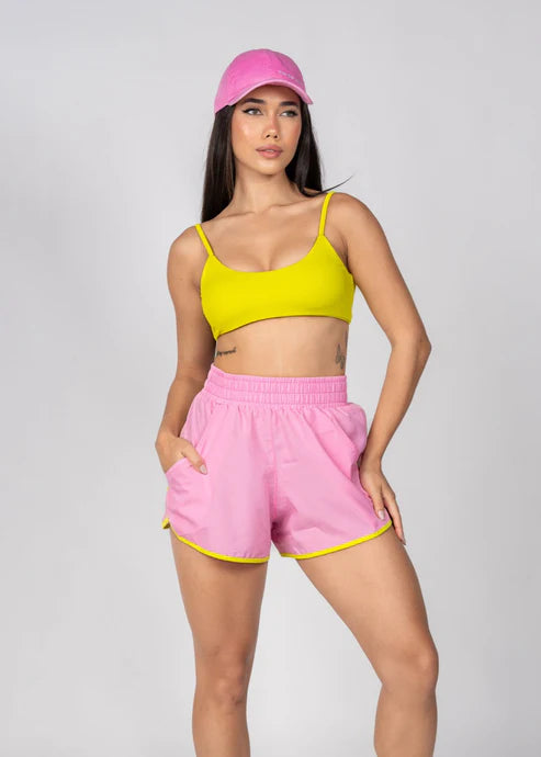 Conjunto Short Tactel e Top Fita Run