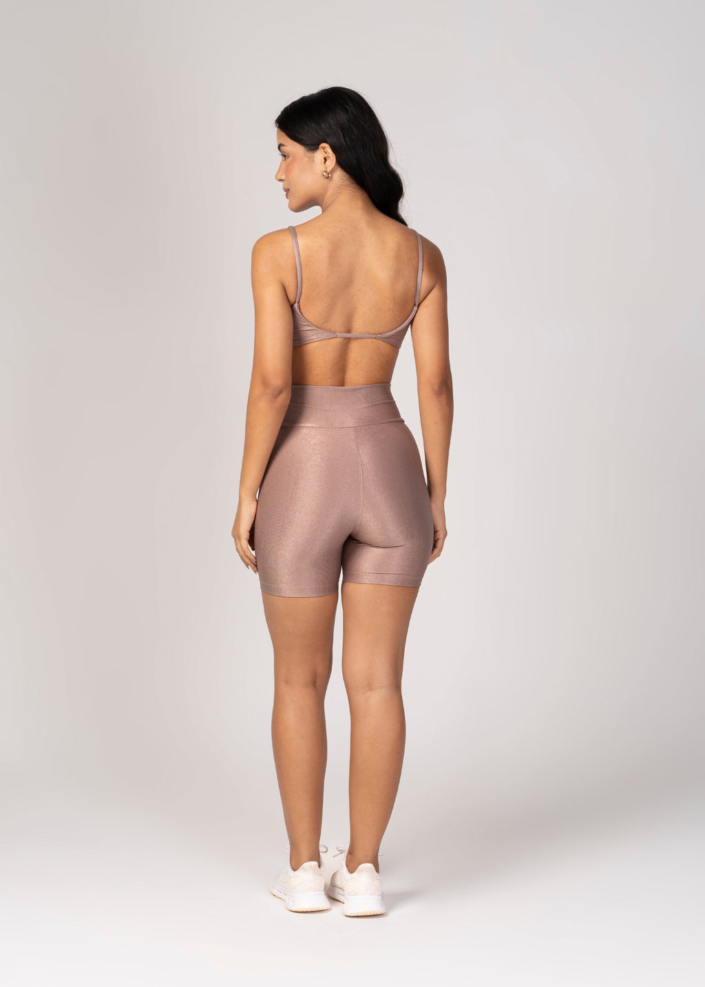 Short e Top Fita Move Champagne