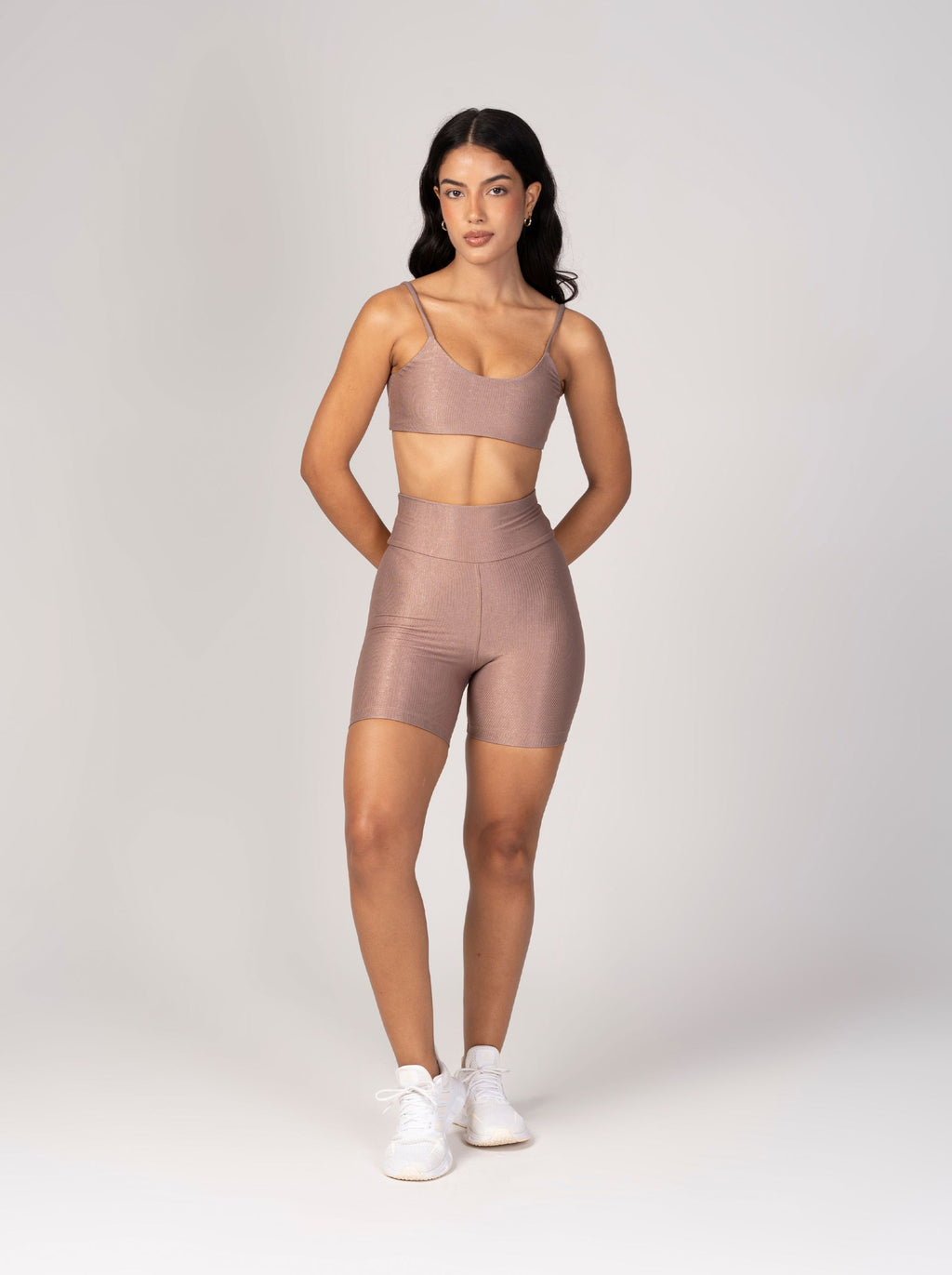 Short e Top Fita Move Champagne