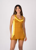 Conjunto Beach Tennis Amarelo e Mostarda