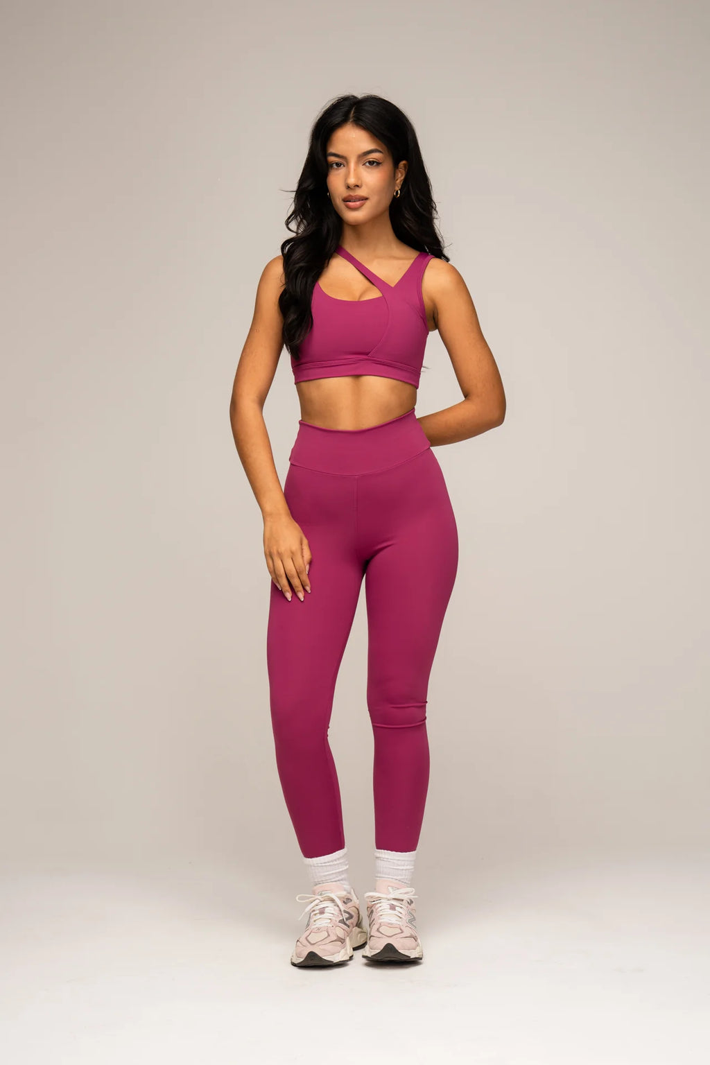 Conjunto Legging e Top Ess - Fucsia