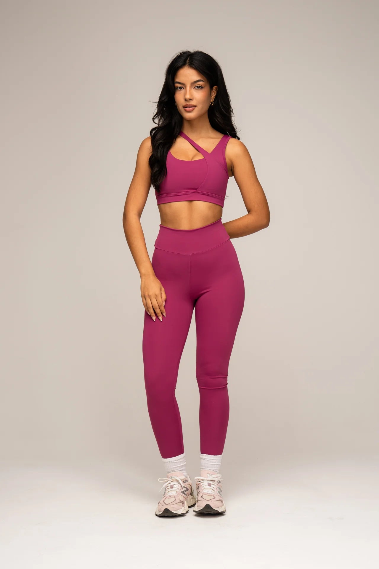 Conjunto Legging e Top Ess - Fucsia
