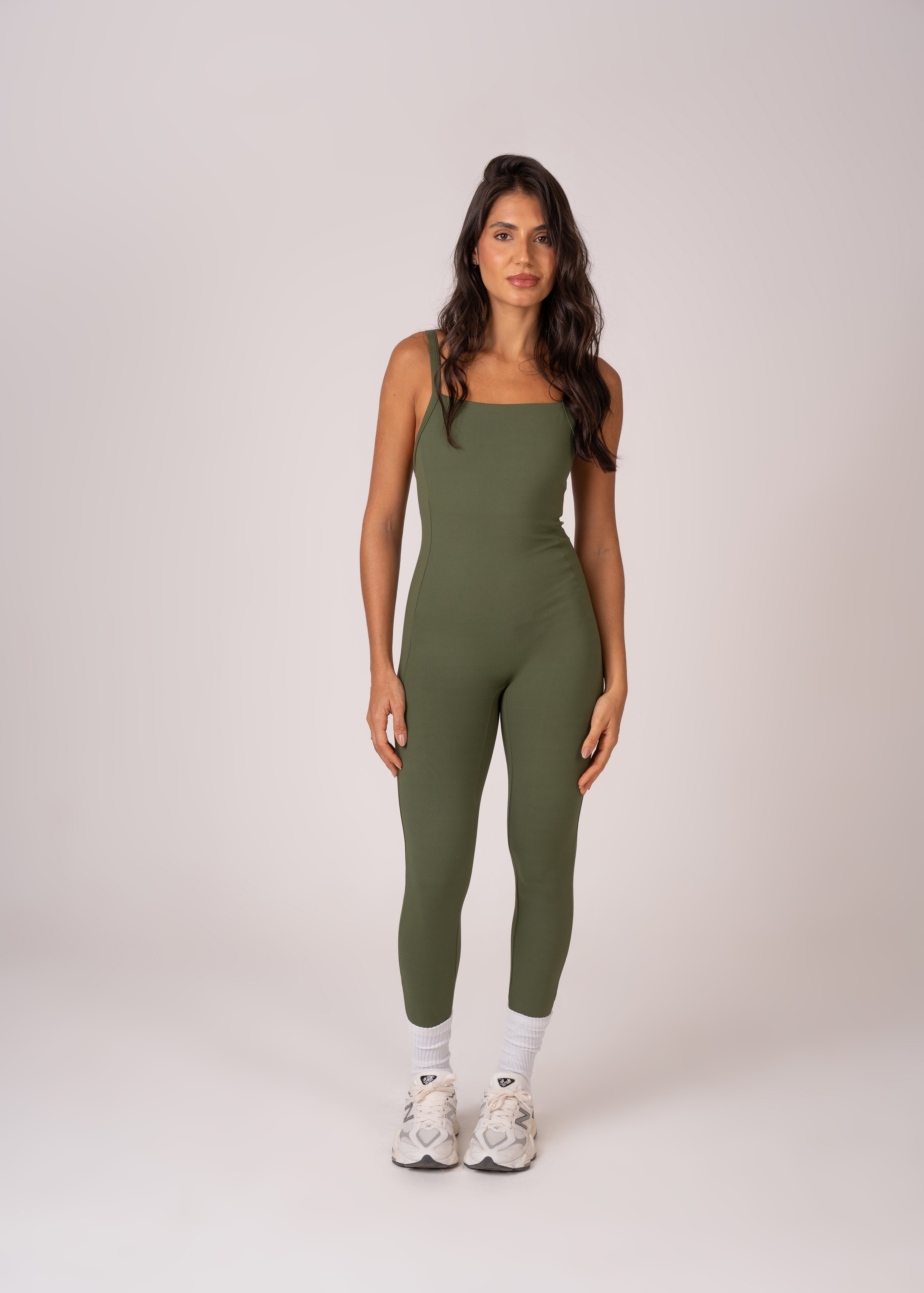 Macacão Longo Verde Musgo