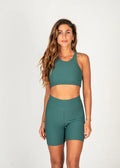 Conjunto Short e Top Nadador Canelado verde