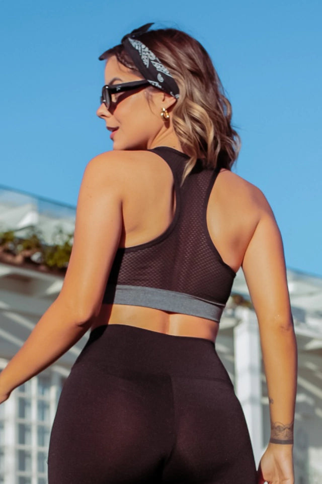 Top Tela _ Rosa velho