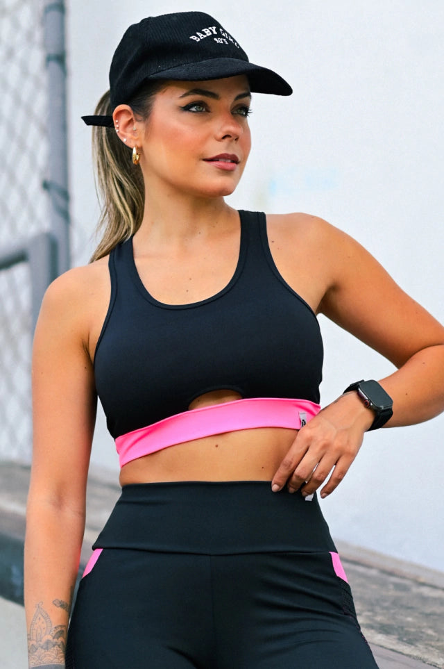 Top Tela _ Rosa velho