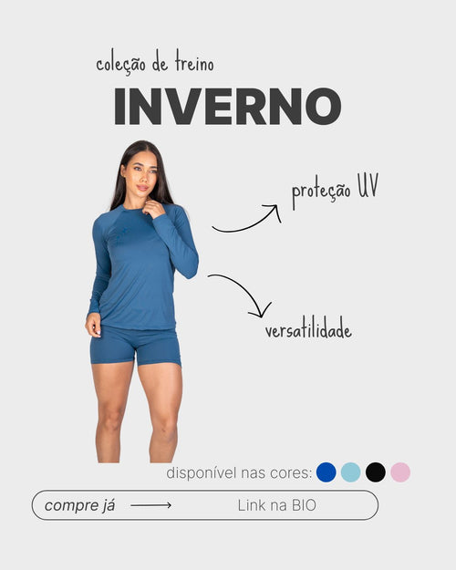Blusa Manga Longa Petróleo