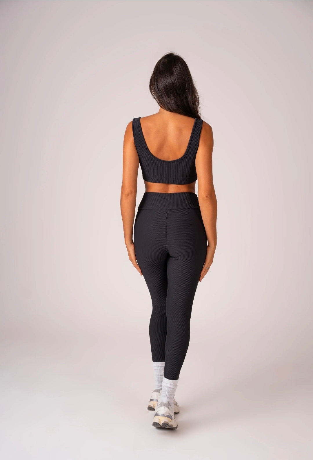 Conjunto Legging e Top Alças Retas Preto