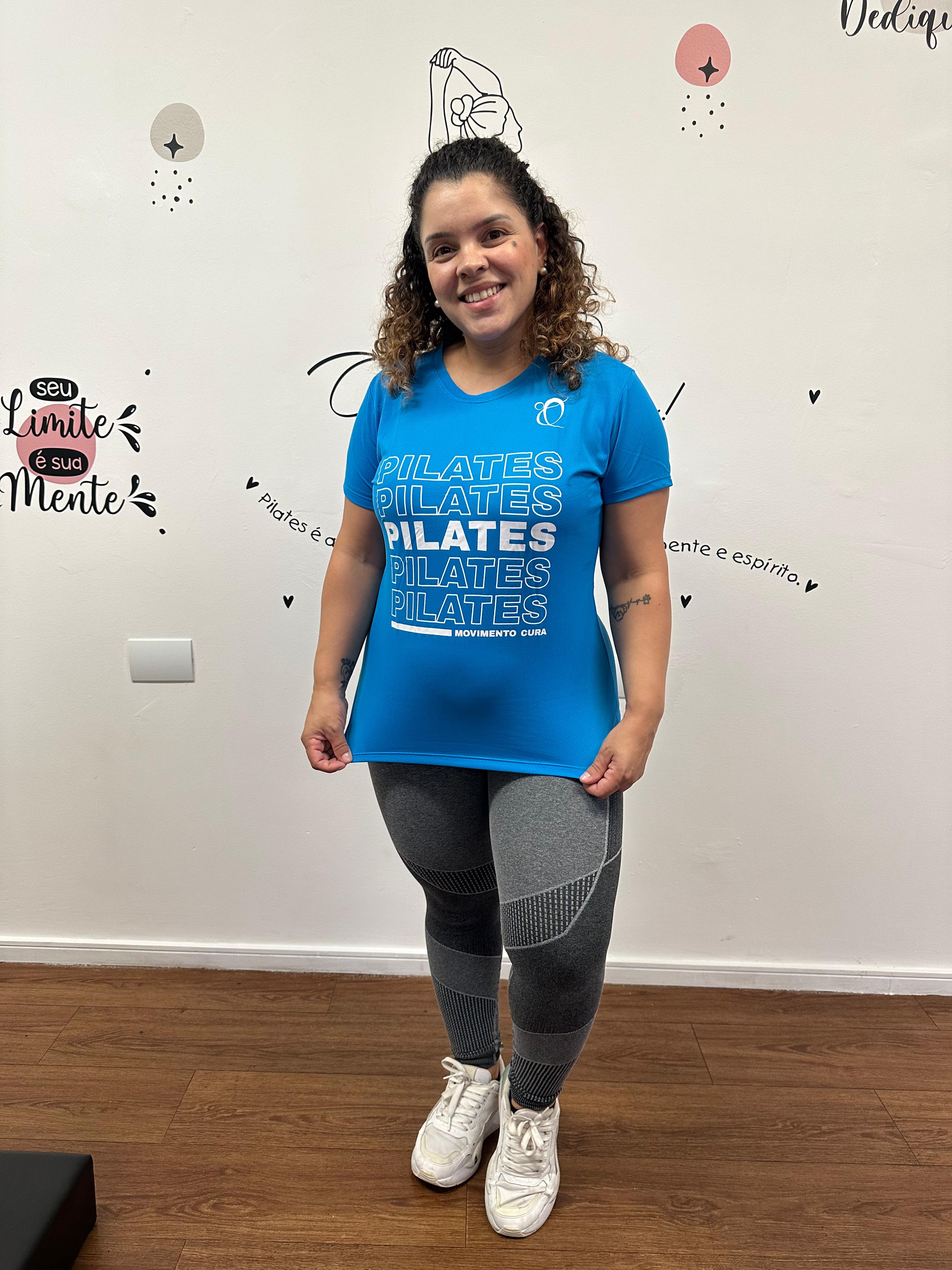 Camiseta Qualité You are strong Cinza Azul