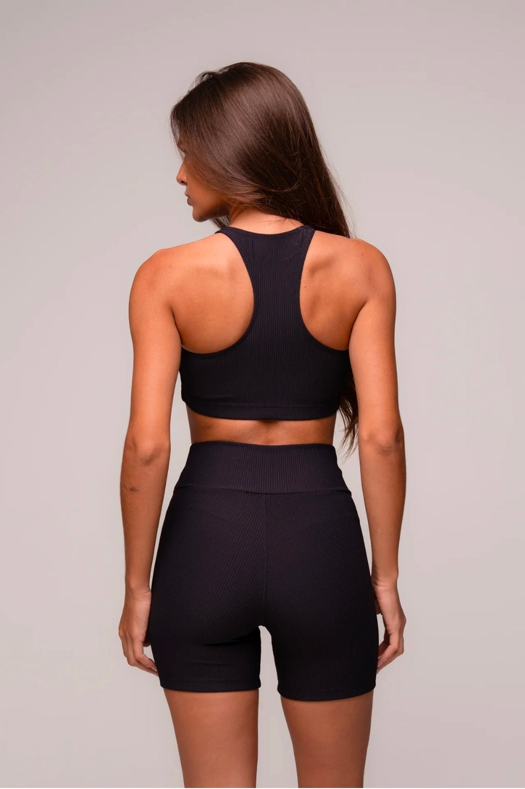 Conjunto Short e Top Nadador Canelado Preto