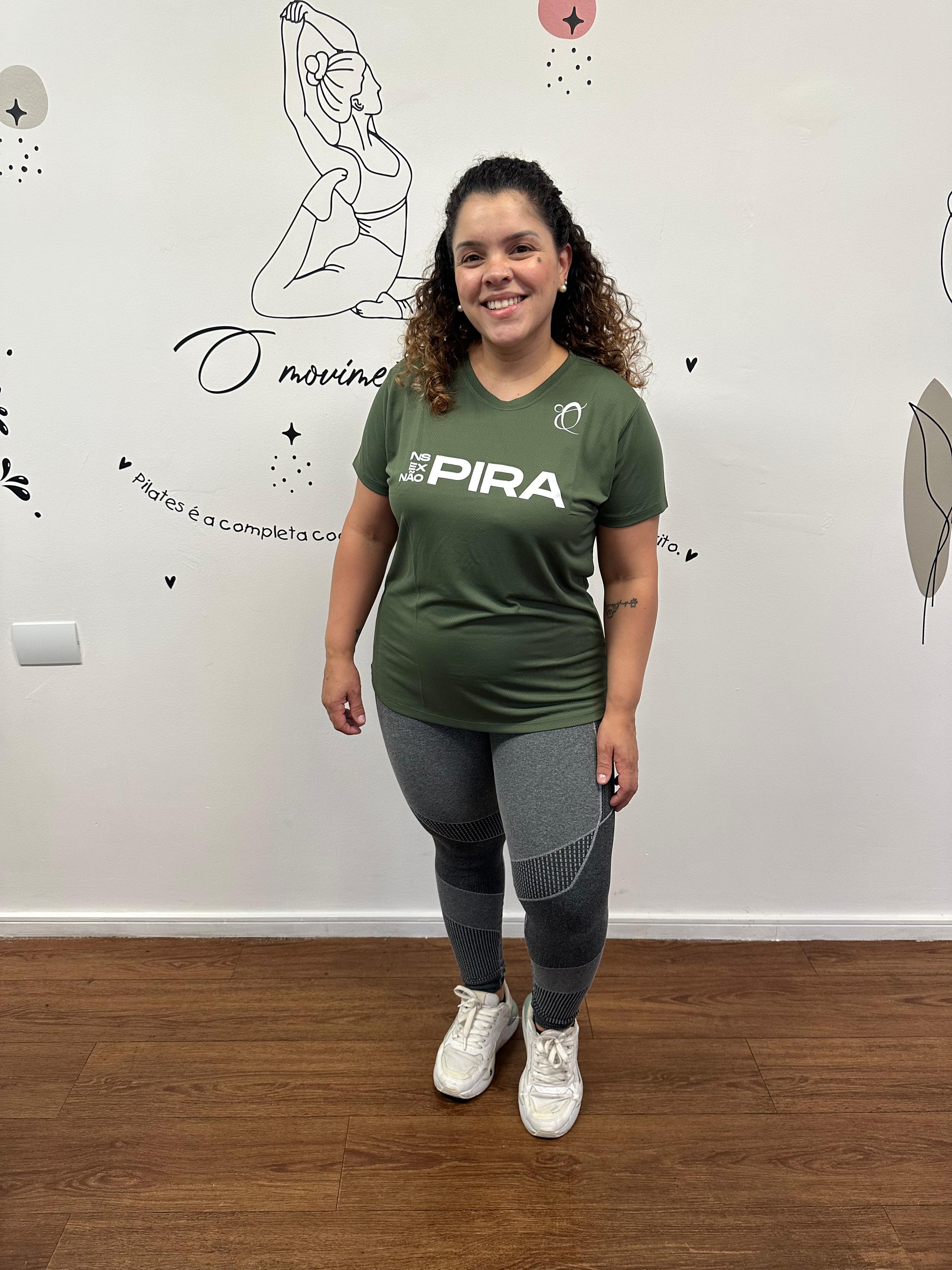 Camiseta Qualité You are strong Cinza Verde Musgo