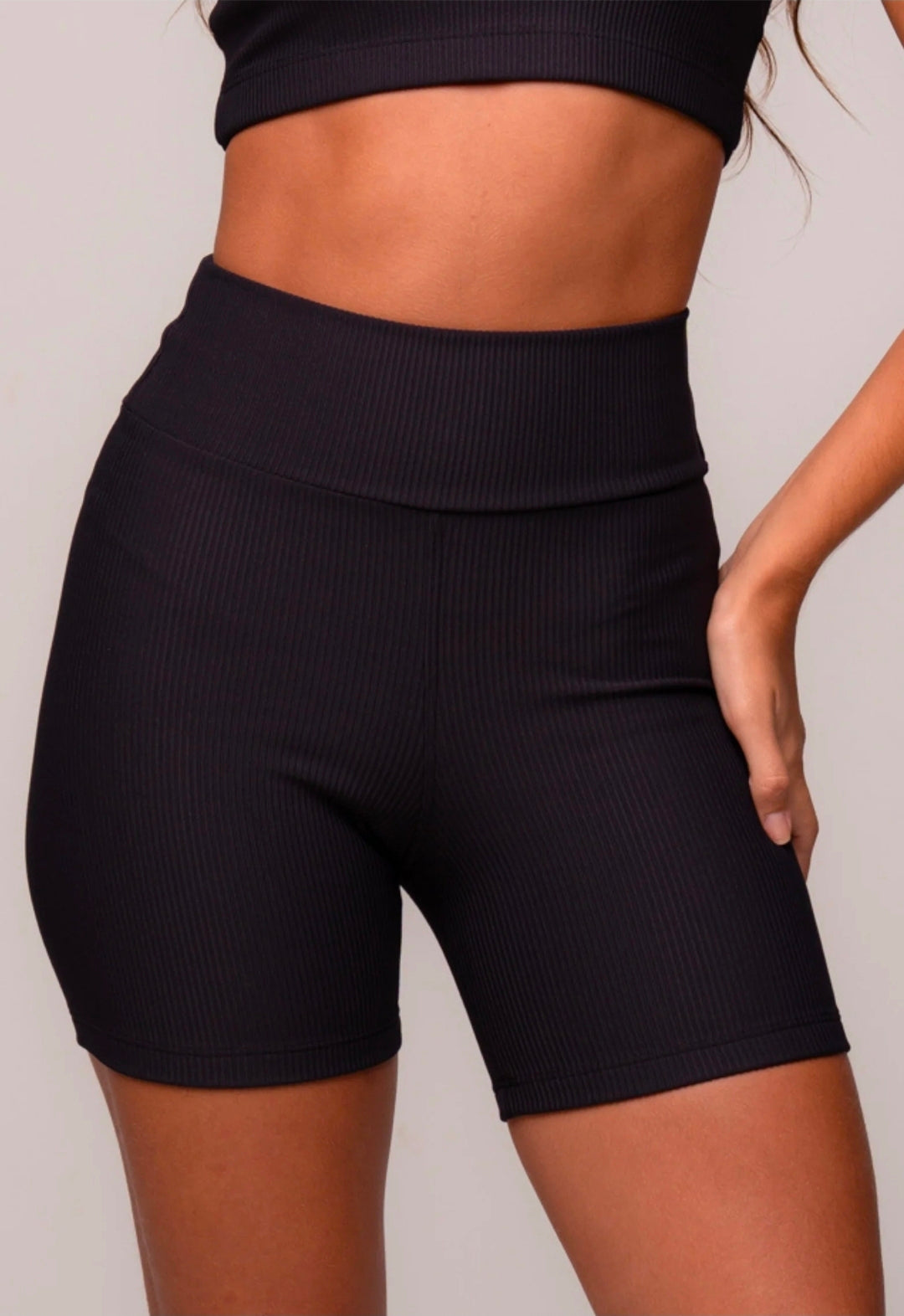 Conjunto Short e Top Nadador Canelado Preto